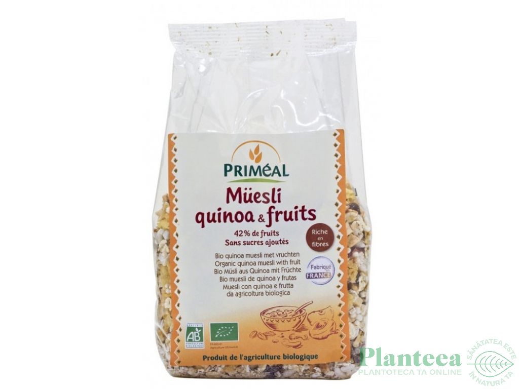 Musli quinoa fructe eco 350g - PRIMEAL