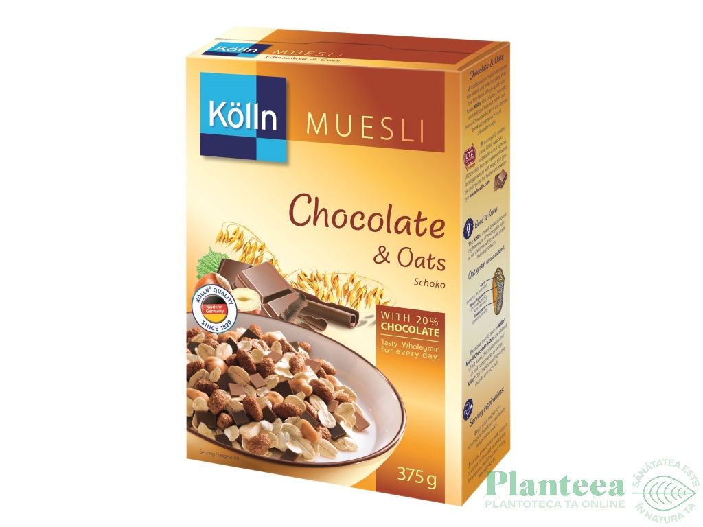 Musli ovaz 20%ciocolata 375g - KOLLN