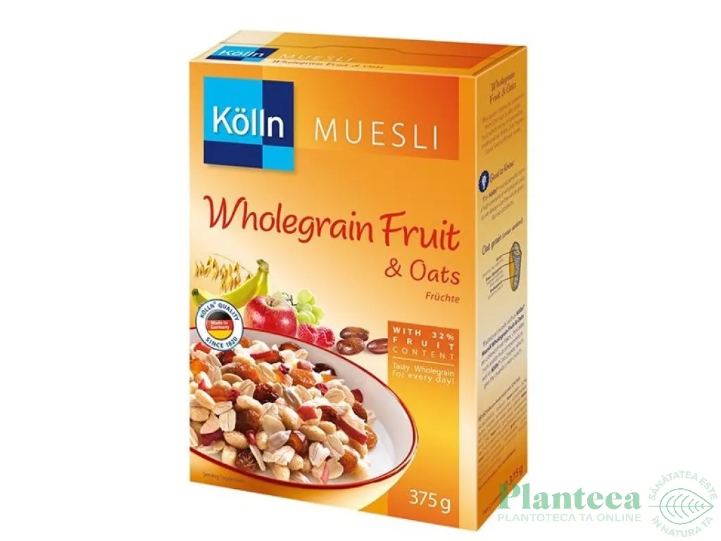 Musli ovaz integral 32%fructe 375g - KOLLN