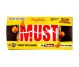Ciocolata neagra crunchy salted caramel 10% proteine soia fara zahar fara gluten Must 100g - FITSTYLE