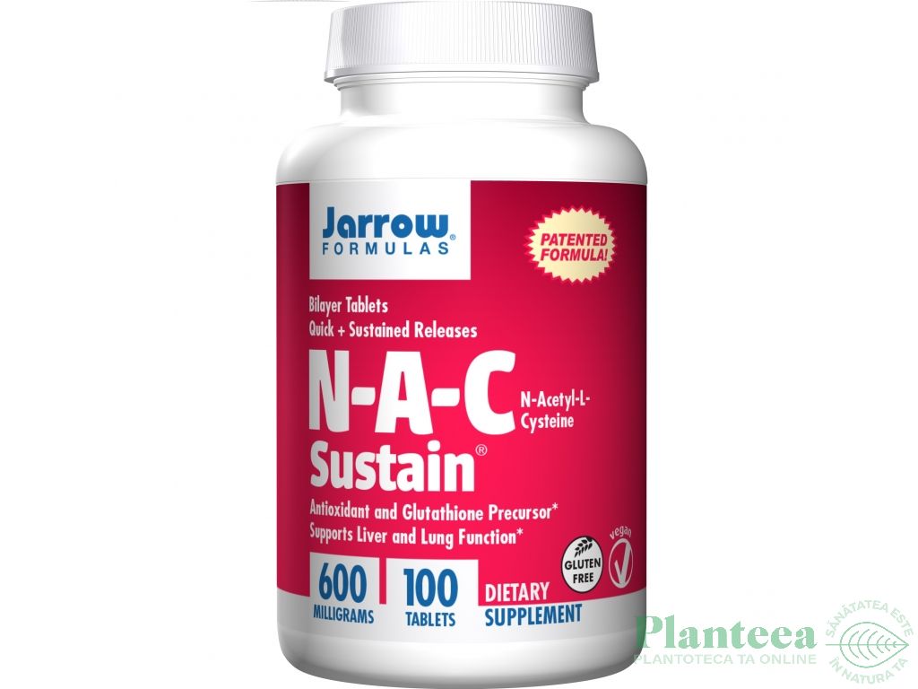 NAC Sustain 600mg 100cp - JARROW FORMULAS