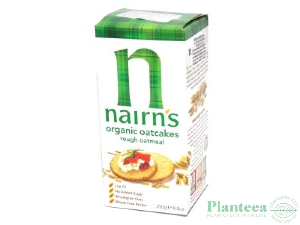 Crackers ovaz integral tarate organic 250g - NAIRN`S