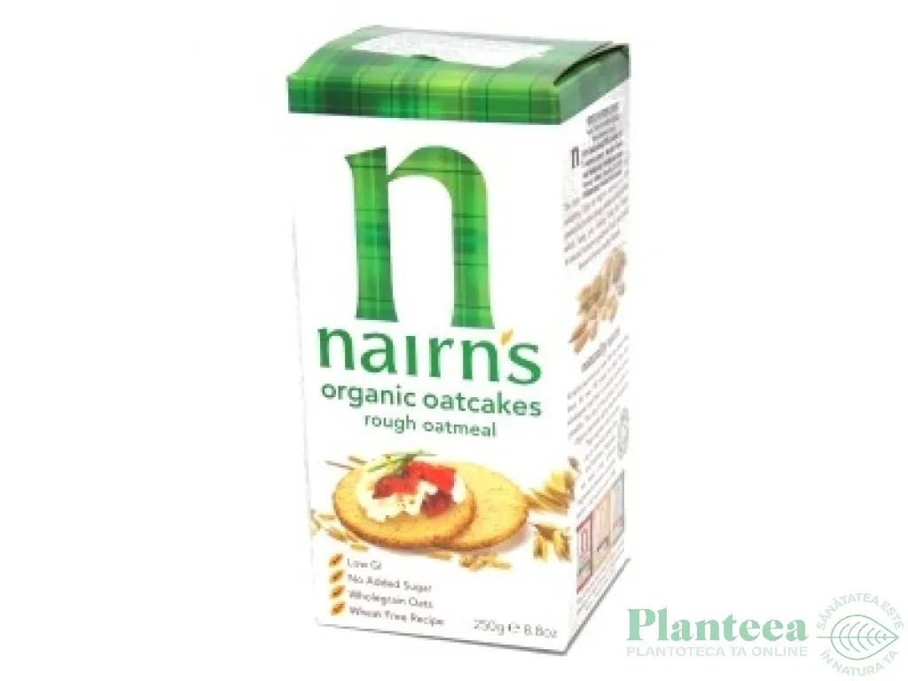 Crackers ovaz integral tarate organic 250g - NAIRN`S
