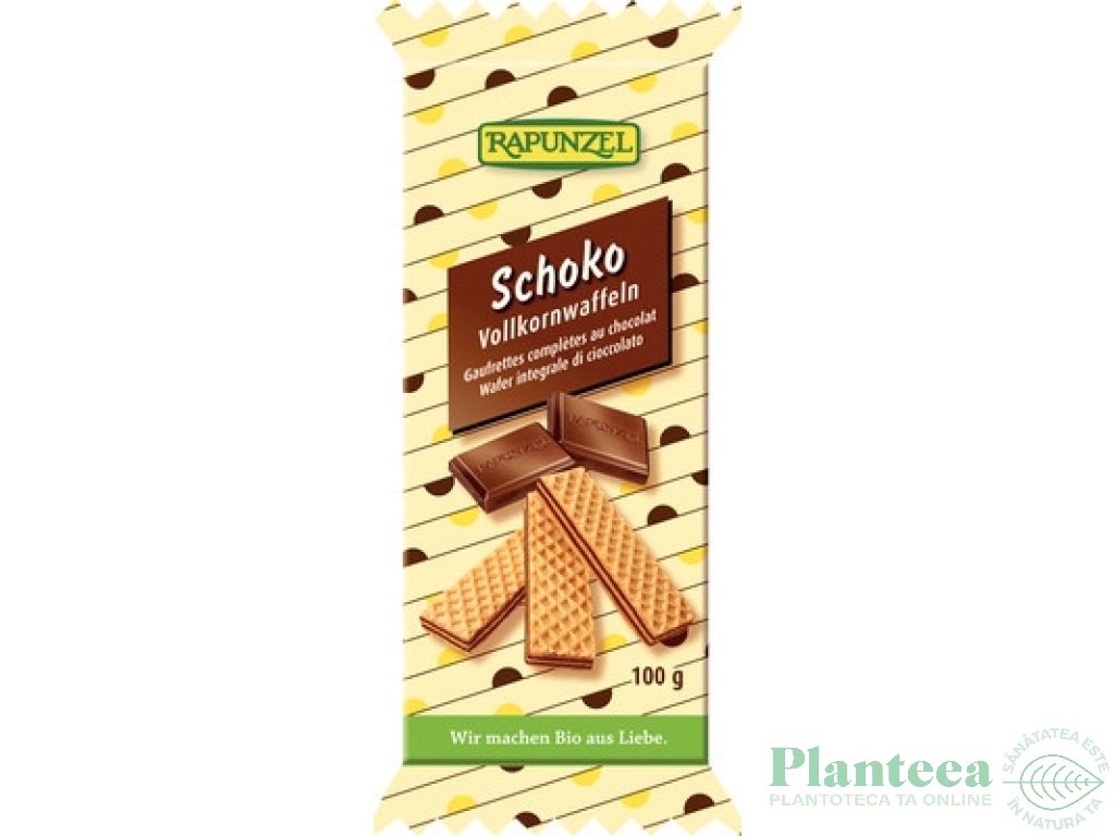 Napolitane integrale ciocolata eco 100g - RAPUNZEL