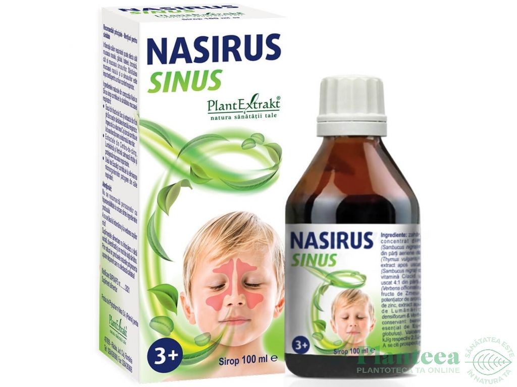 Sirop Nasirus sinus +3ani 100ml - PLANTEXTRAKT
