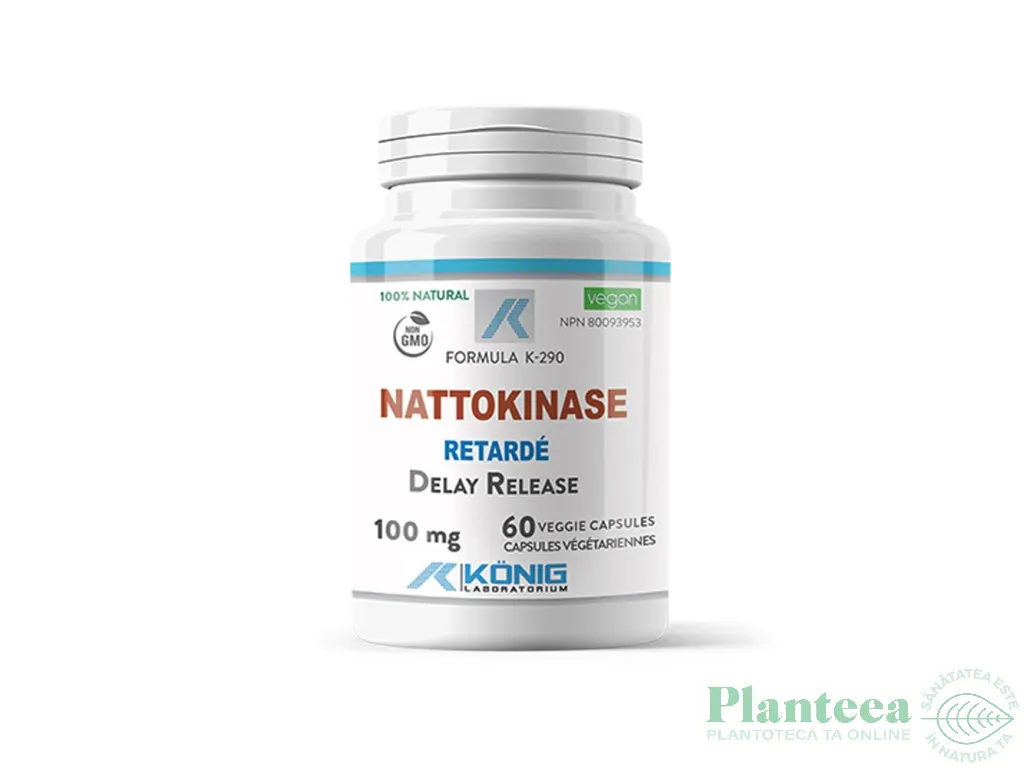 Nattokinaza [Nattokinase] 100mg retard 60cps - KONIG