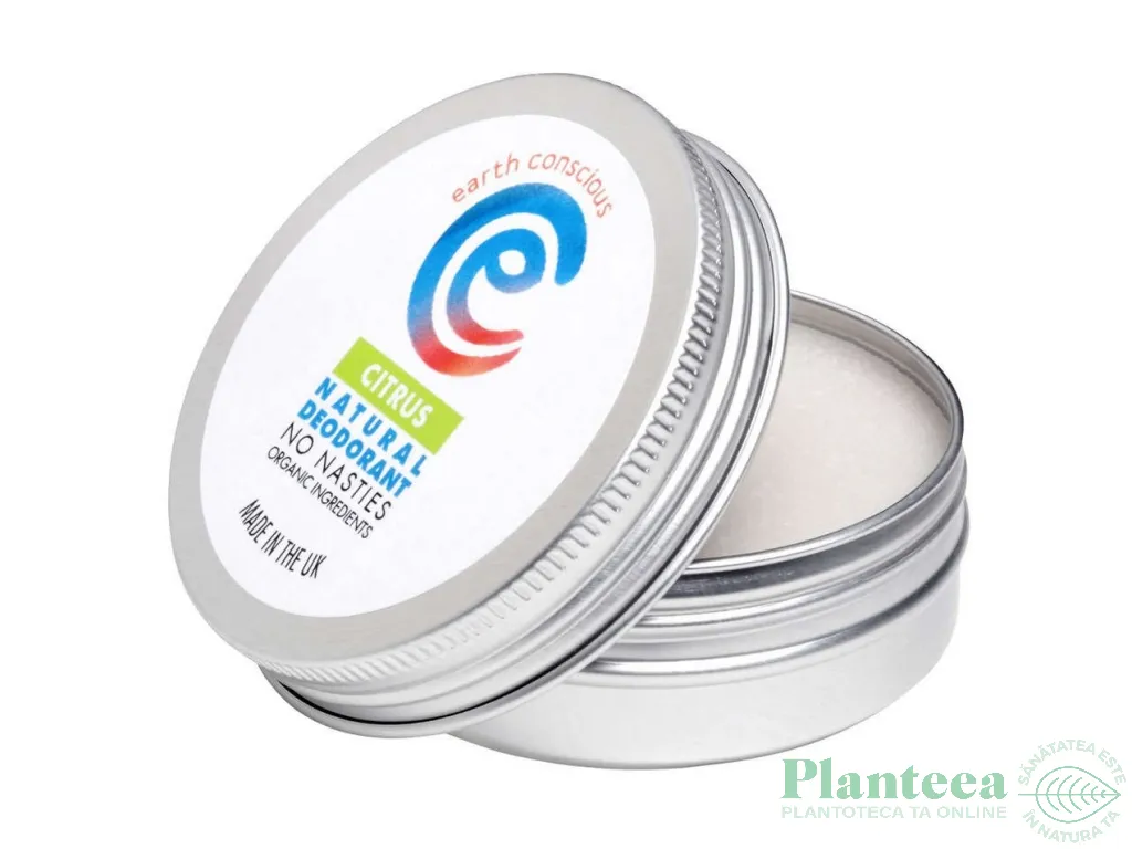 Deodorant crema lamaie portocale 60g - EARTH CONSCIOUS