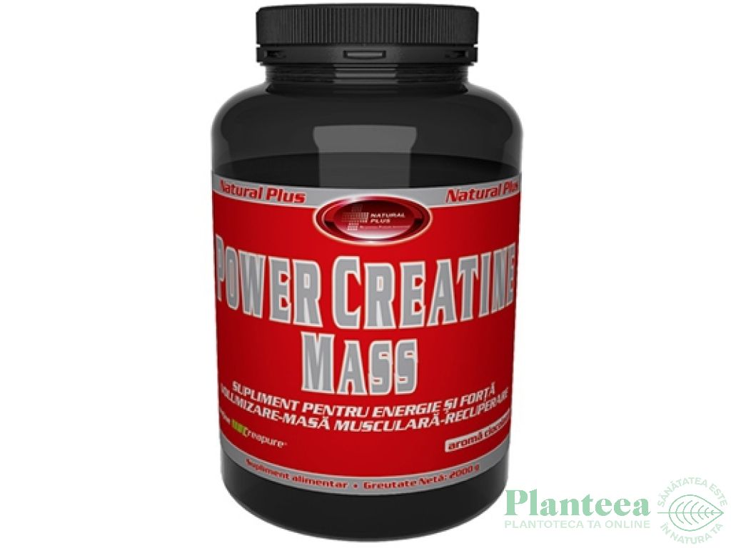 Pulbere Power creatine mass 900g - NATURAL PLUS