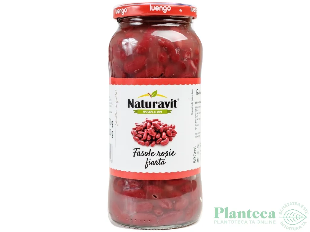 Conserva fasole rosie fiarta 580ml - NATURAVIT