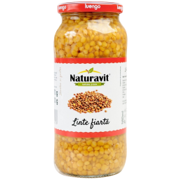 Conserva linte galbena fiarta 580ml - NATURAVIT