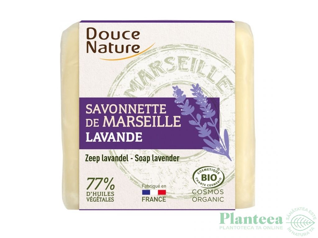 Sapun Marsilia lavanda 77%uleiuri vegetale 100g - DOUCE NATURE