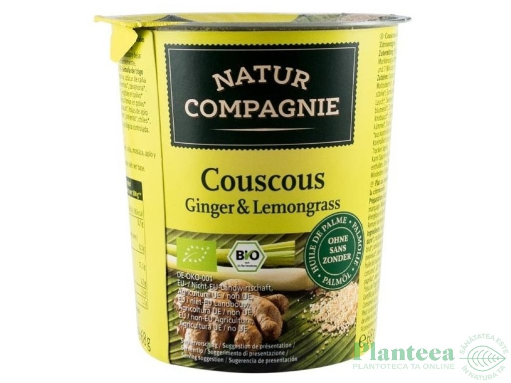 Cuscus grau ghimbir lemograss eco 68g - NATUR COMPAGNIE