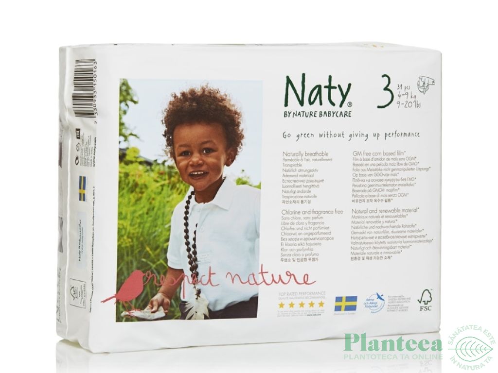 Scutece eco nr3 {4~9kg} 31b - NATY