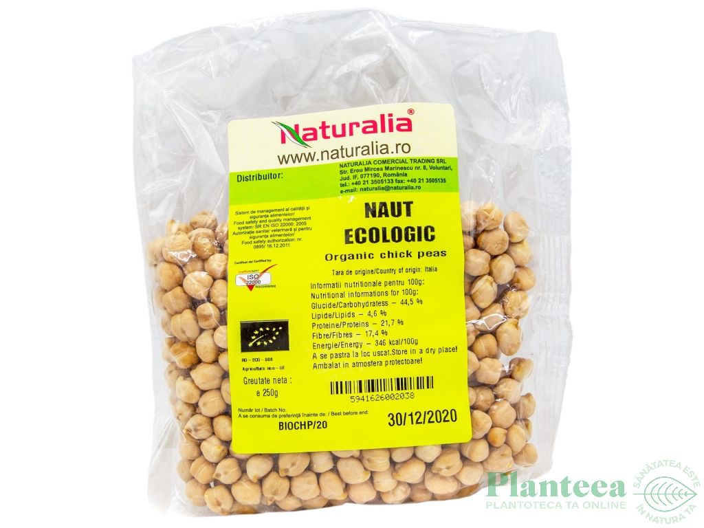 Naut boabe eco 250g - NATURALIA