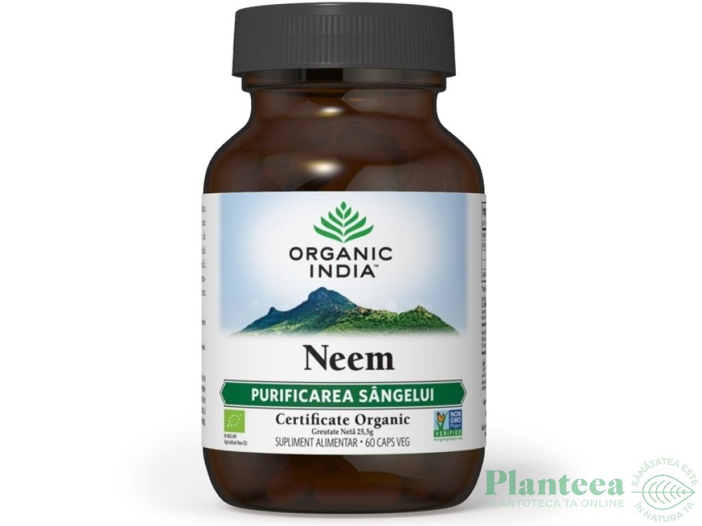 Neem [purificarea sangelui] 60cps - ORGANIC INDIA