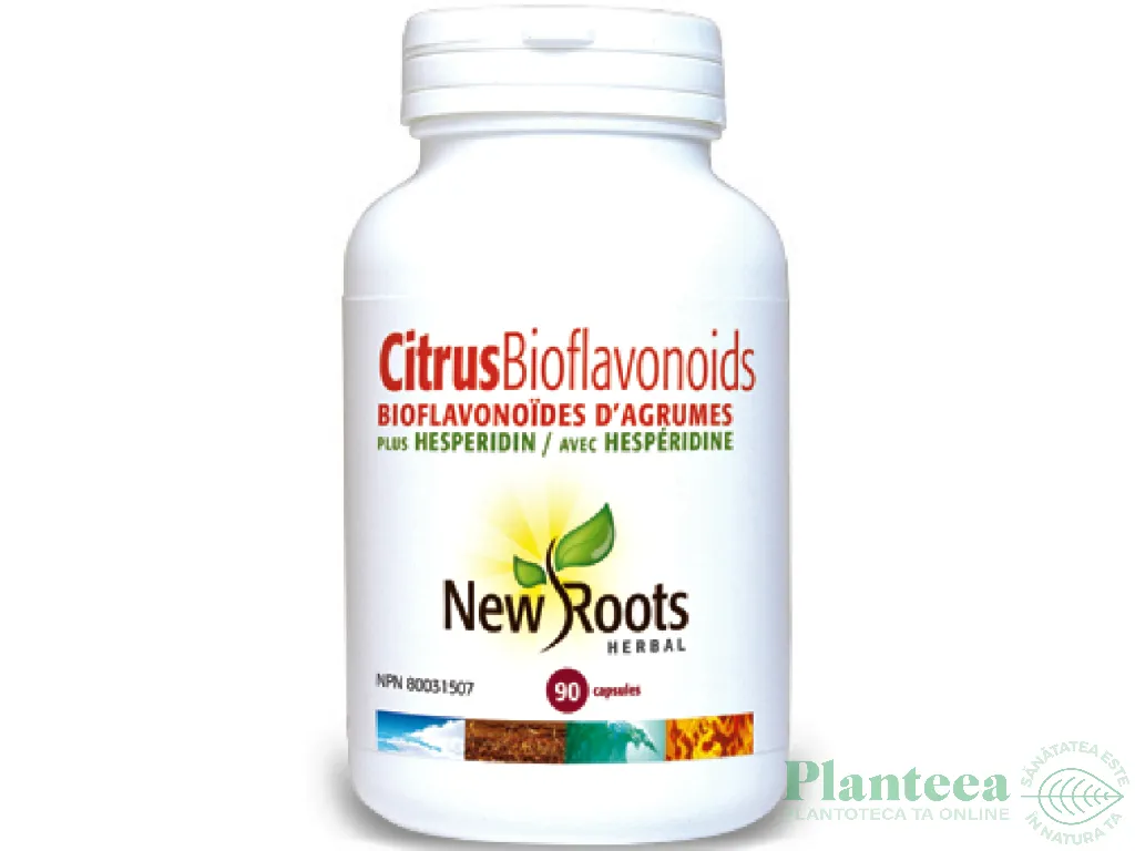 Bioflavonoizi citrice hesperidina 650mg 90cps - NEW ROOTS HERBAL