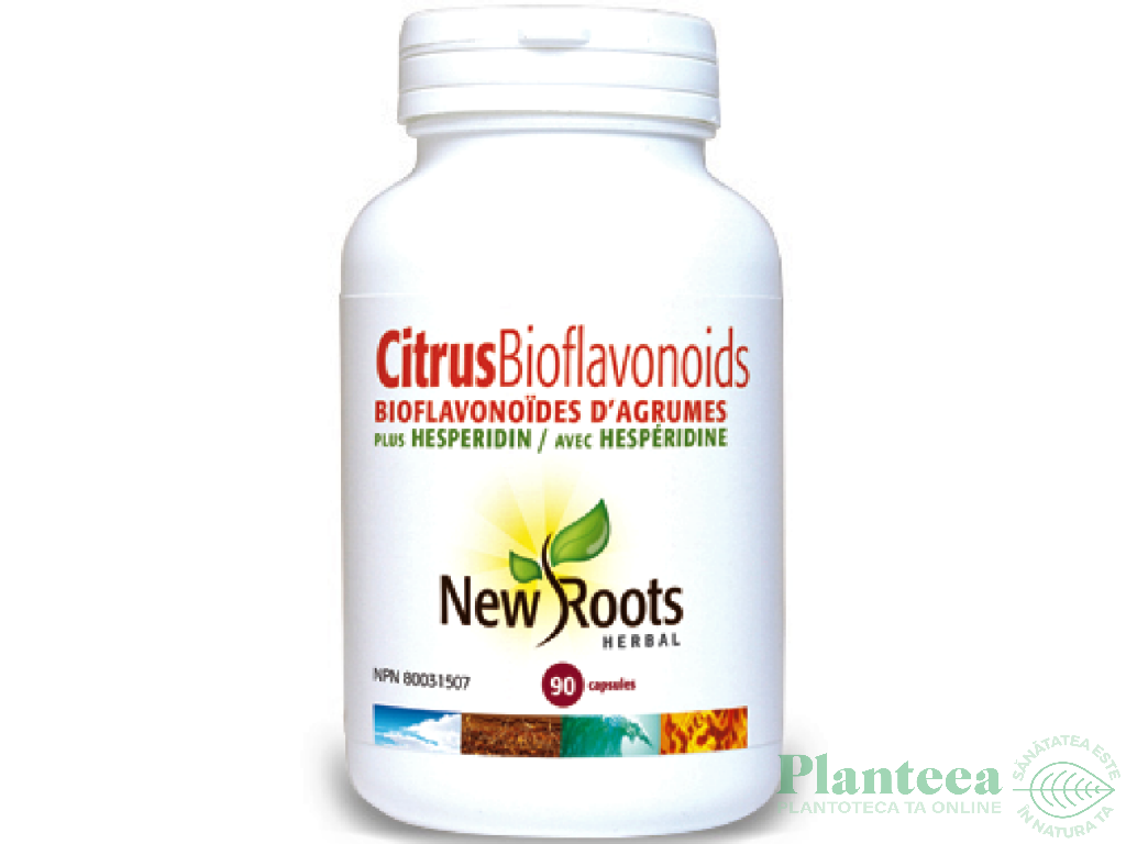 Bioflavonoizi citrice hesperidina 650mg 90cps - NEW ROOTS HERBAL