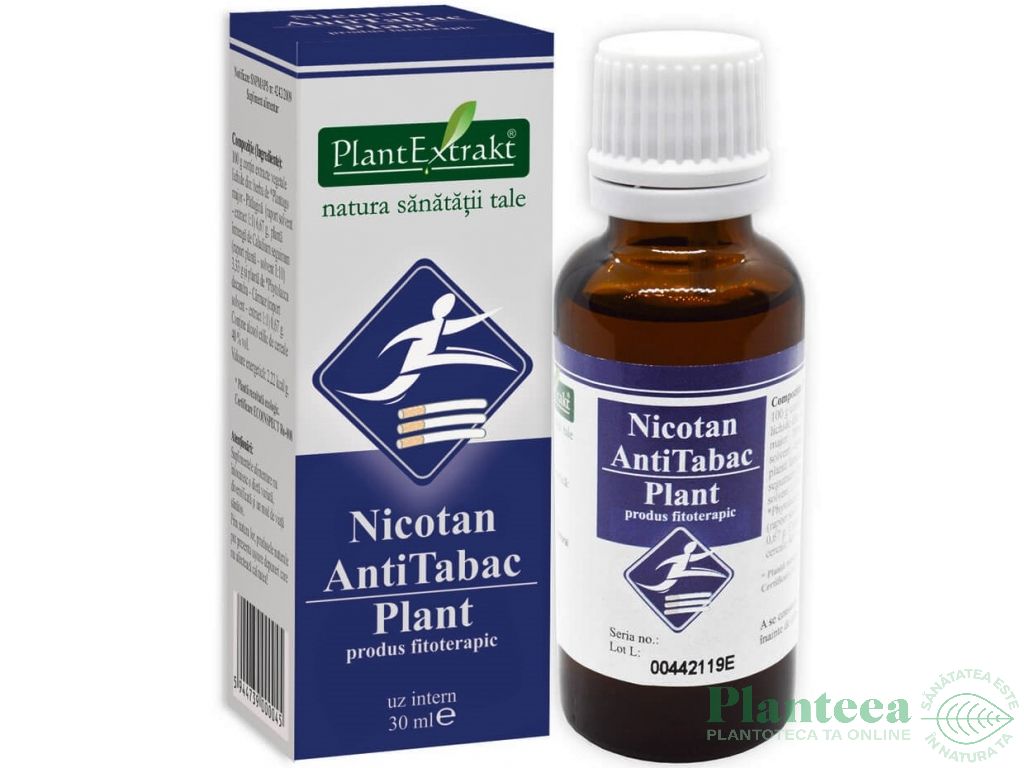 Tinctura antitabac plant Nicotan 30ml - PLANTEXTRAKT