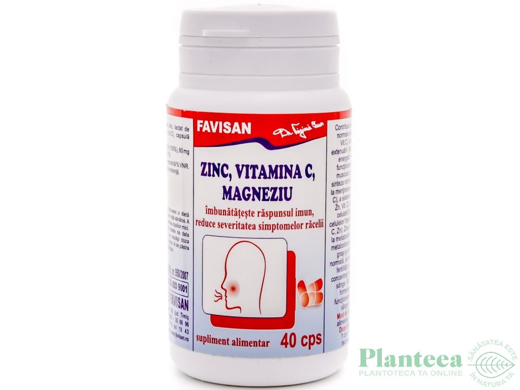 Zinc C Magneziu 40cps - FAVISAN