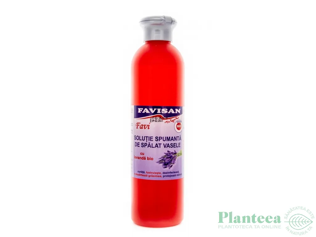 Solutie spumanta vase lavanda 250ml - FAVISAN