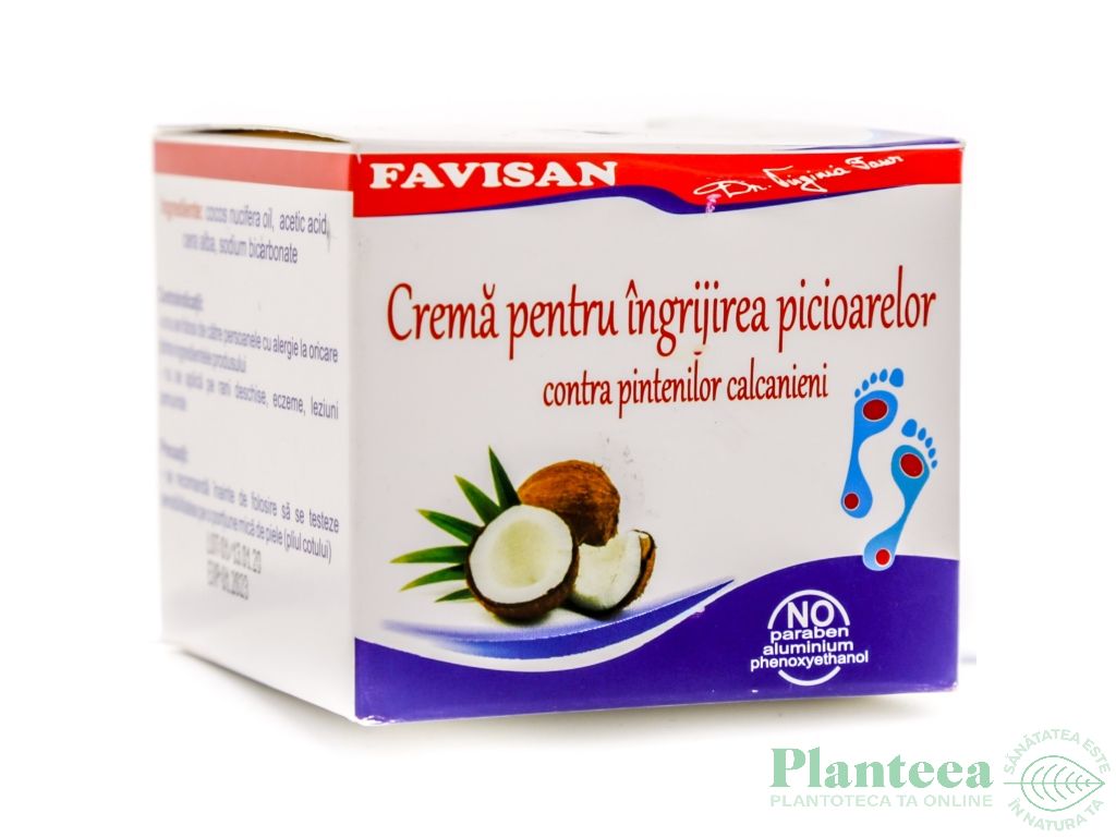 Crema ingrijire picioare contra pintenilor calcanieni 50ml - FAVISAN