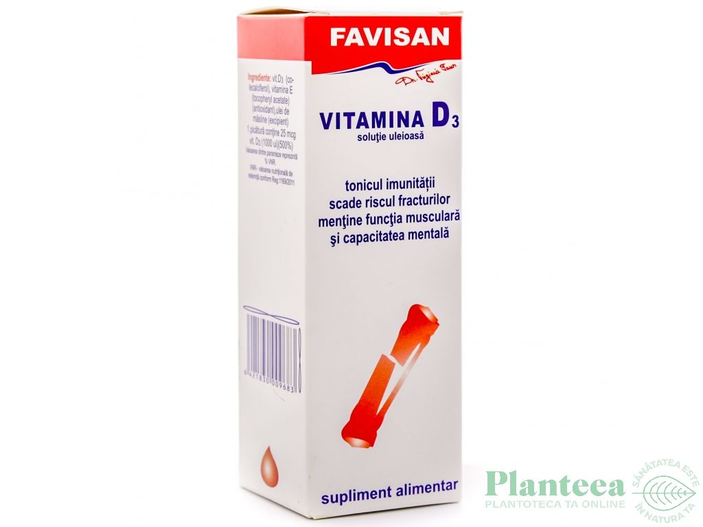 Vitamina D3 picaturi 30ml - FAVISAN