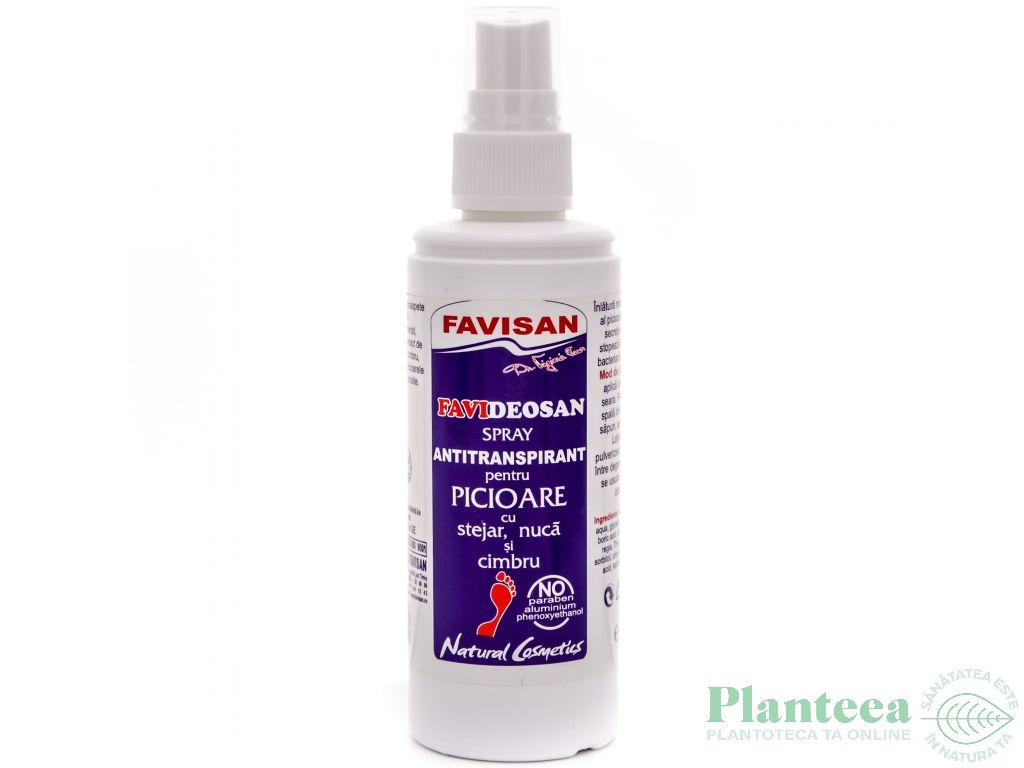 Spray antiperspirant picioare 100ml - FAVISAN