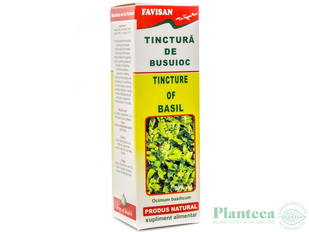 Tinctura busuioc 50ml - FAVISAN