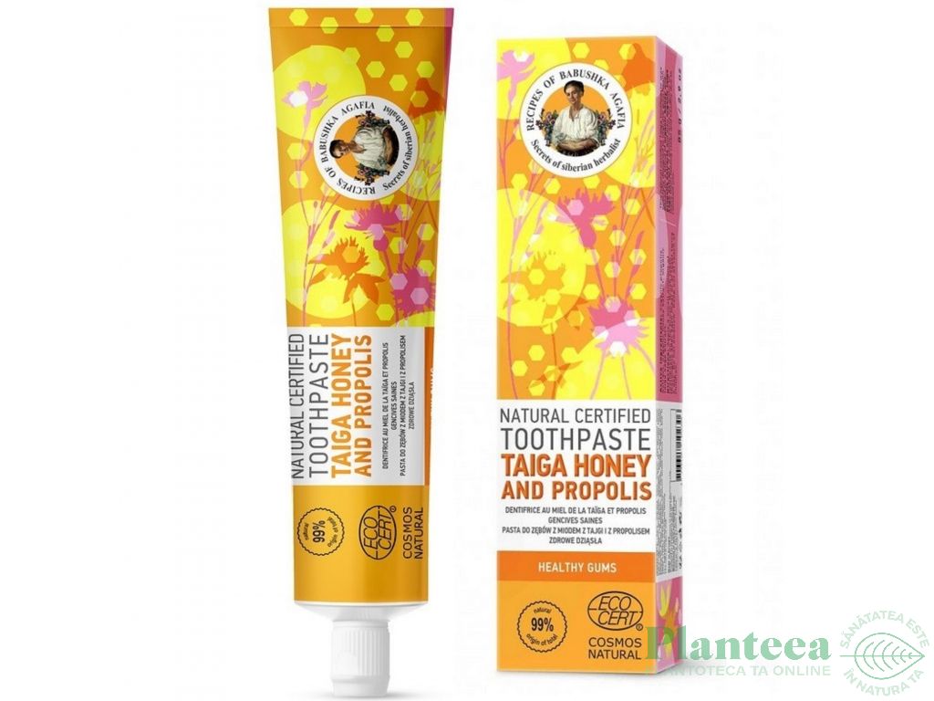 Pasta dinti gingii sanatoase miere taiga propolis 85g - RETETELE BUNICII AGAFIA