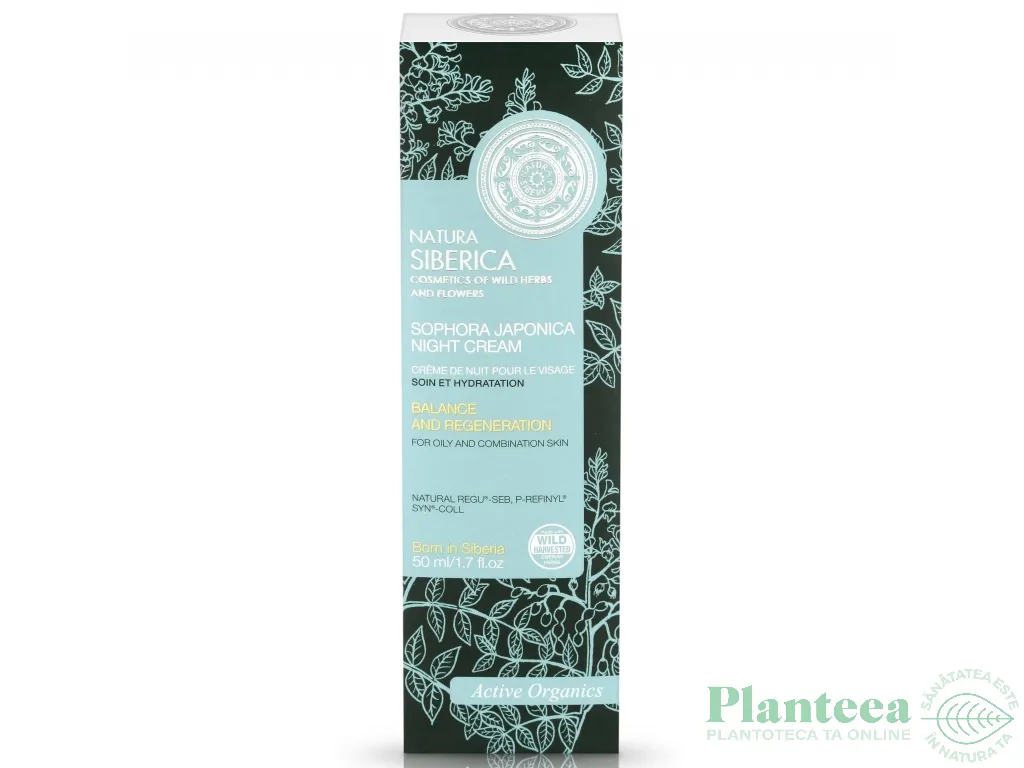 Crema noapte regeneranta ten gras mixt 50ml - NATURA SIBERICA
