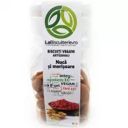 Biscuiti vegani nuca merisoare fara zahar 140g - BISCUITERIE