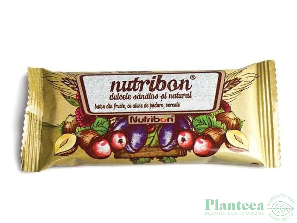 Baton caise alune fara gluten 40g - NUTRIBON