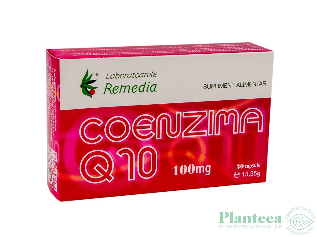 Coenzima Q10 100mg 30cps - REMEDIA