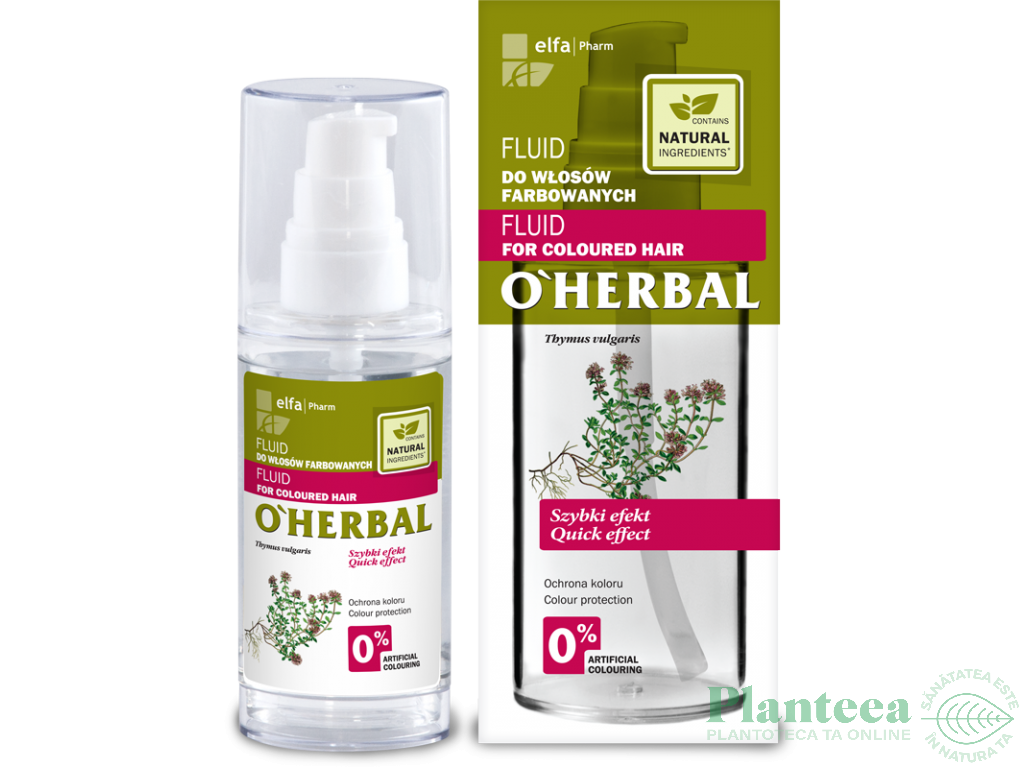 Ulei fluid par uscat vopsit 50ml - O`HERBAL