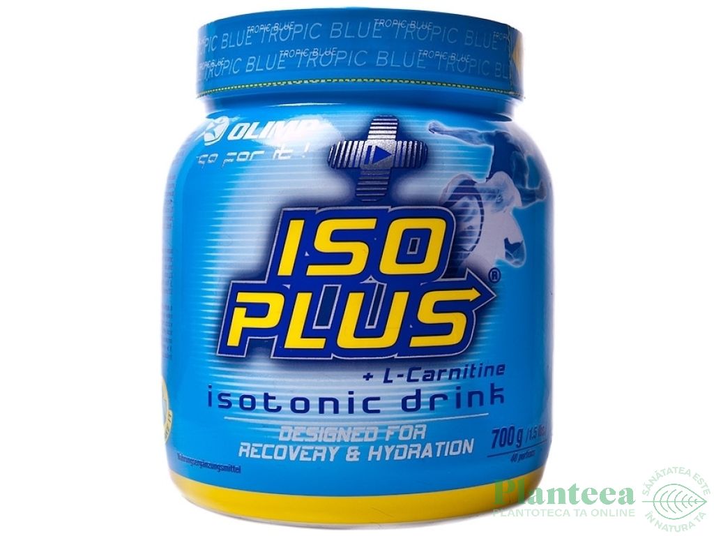 Pulbere izotonica Iso Plus tropic blue 700g - OLIMP