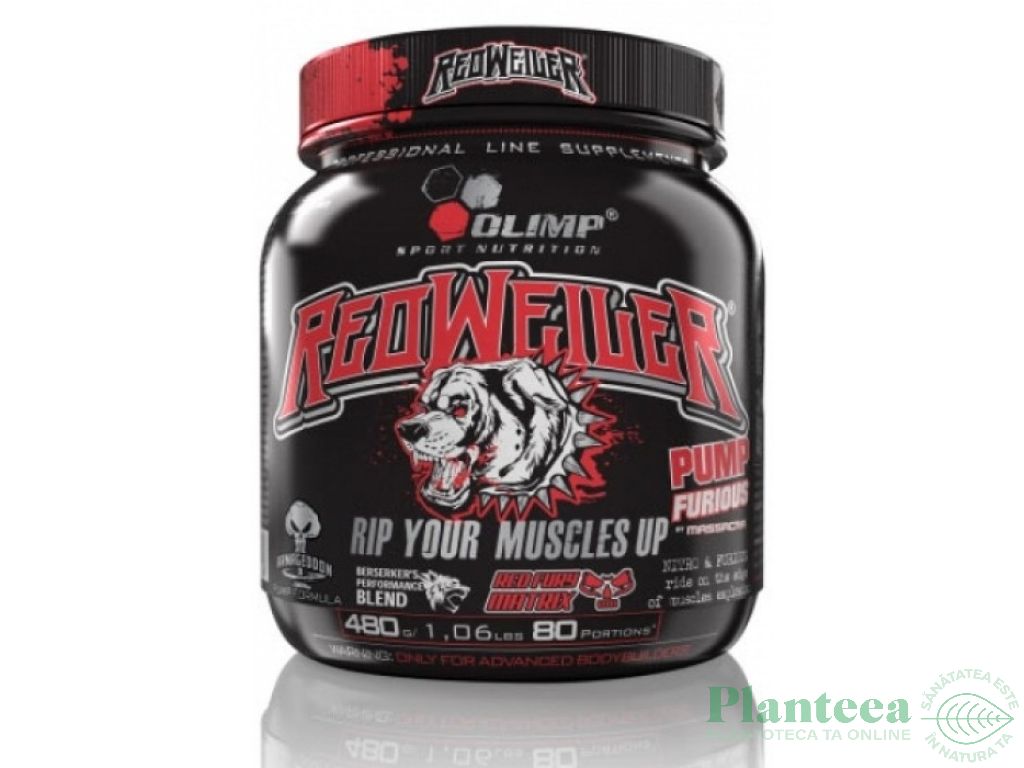 Pulbere Redweiler pre workout 480g - OLIMP
