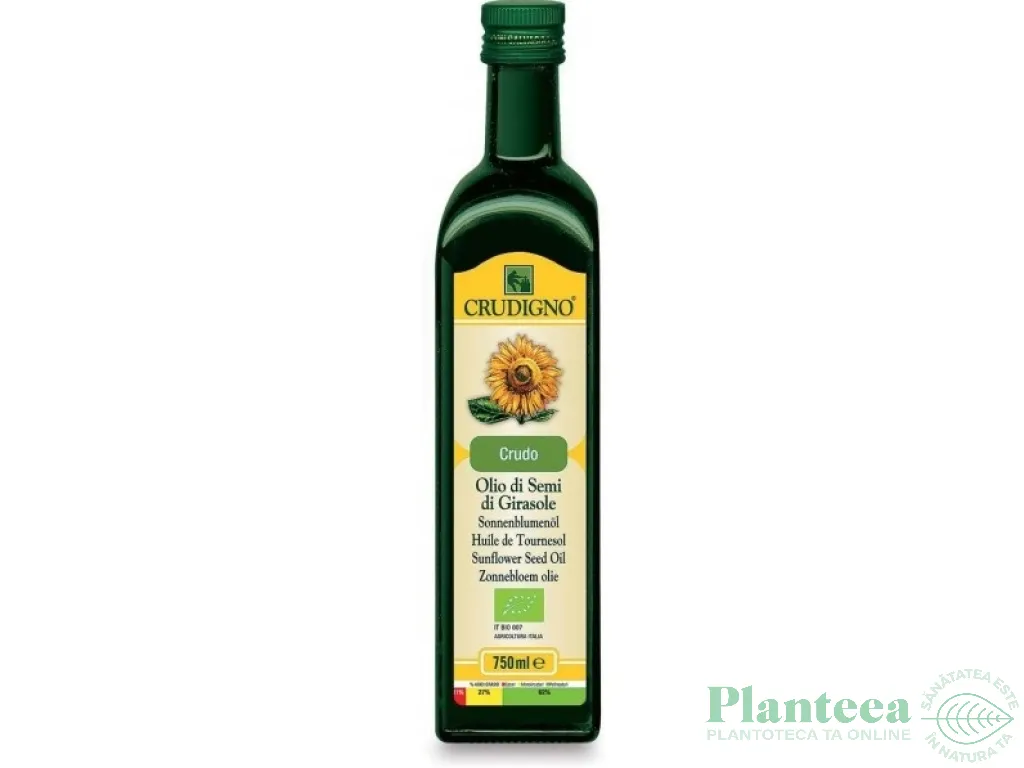 Ulei fl soarelui eco 750ml - CRUDIGNO