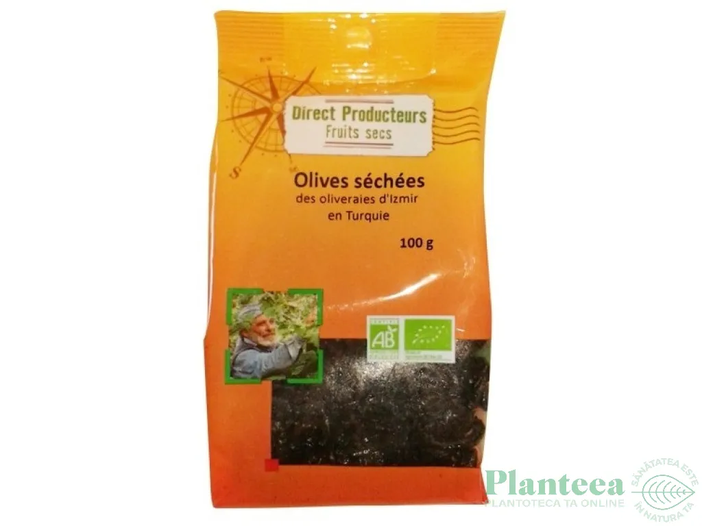 Masline negre uscate la soare eco 100g - BIOTHEMIS