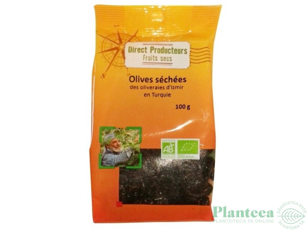 Masline negre uscate la soare eco 100g - BIOTHEMIS