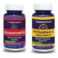 Pachet Olivo forte+Vitamina C 60+30cps - HERBAGETICA