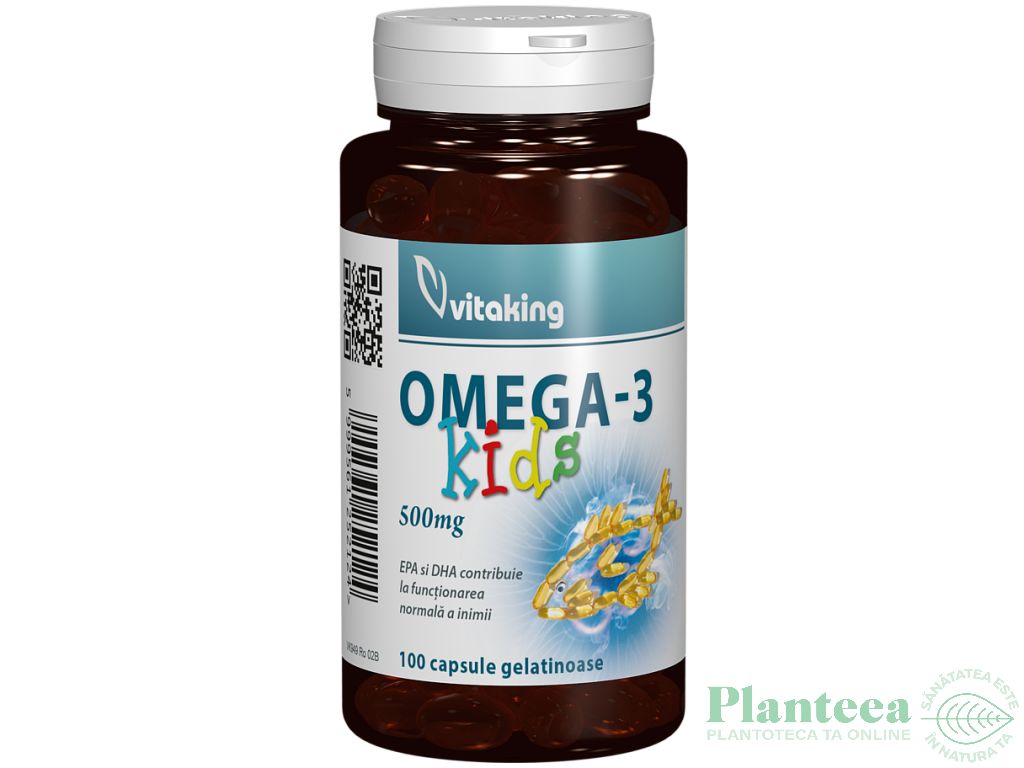 Omega3 copii 500mg 100cp - VITAKING