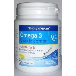 Omega3 ulei somon E 1000mg 120cps - BIO SYNERGIE