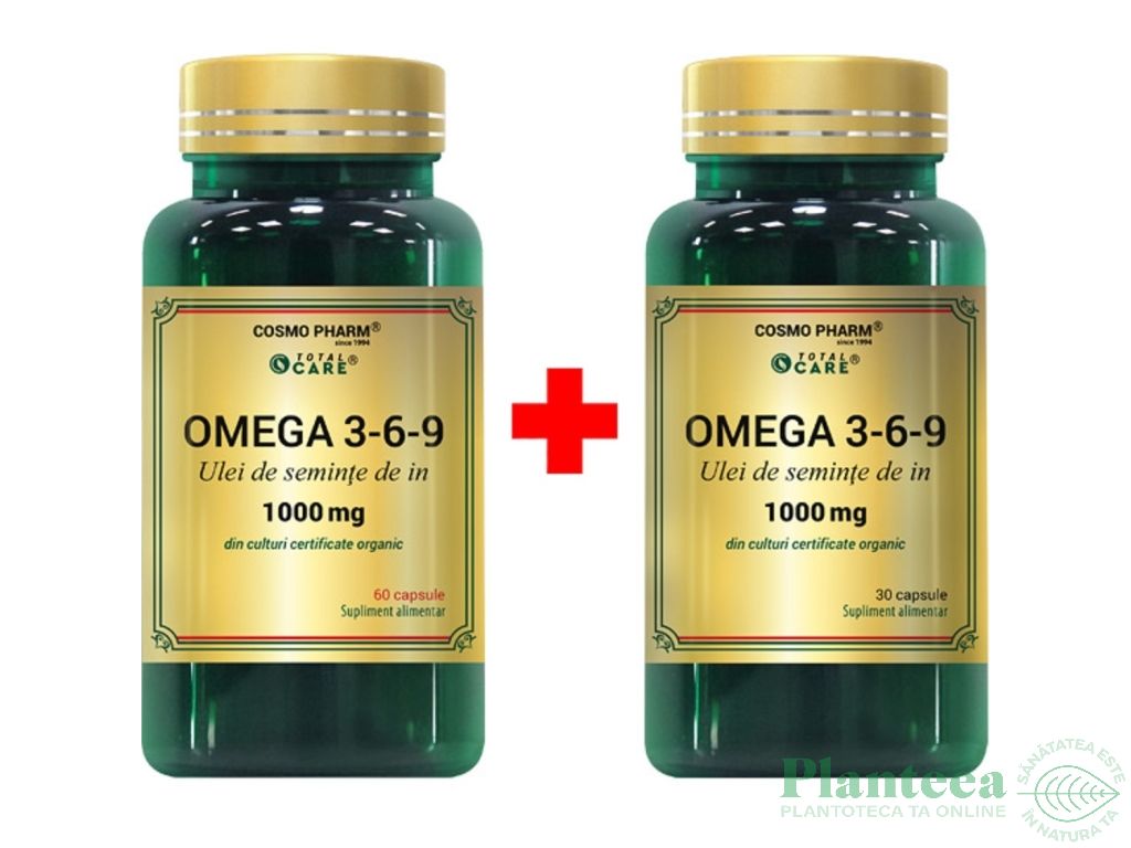 Pachet Omega369 ulei seminte in 1000mg 60+30cps - COSMO PHARM