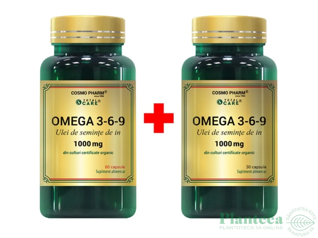 Pachet Omega369 ulei seminte in 1000mg 60+30cps - COSMO PHARM
