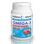 Omega3 forte ulei somon 1000mg E 120cp - NOBLESSE NATURAL