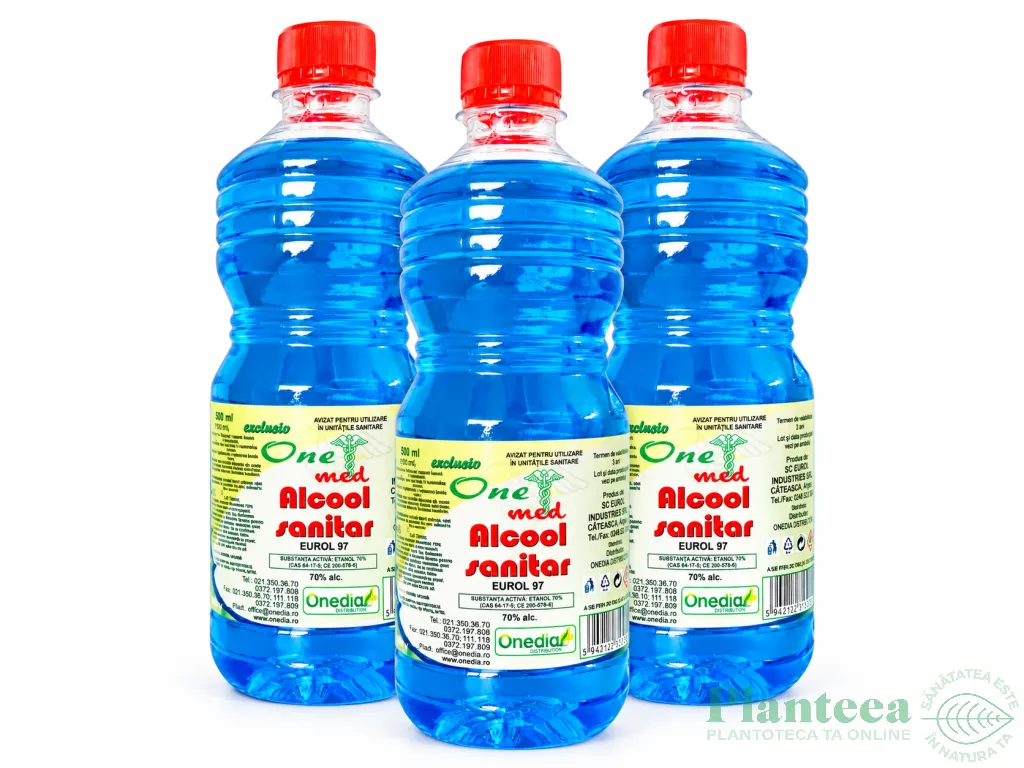Set 3x Alcool sanitar 70% 500ml - ONE MED
