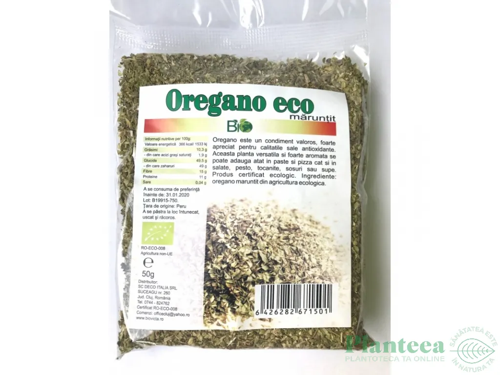 Condiment oregano maruntit eco 50g - DECO ITALIA