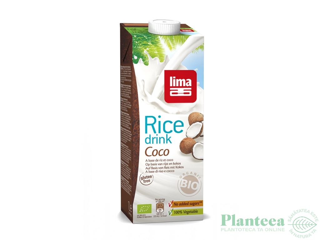 Lapte orez cocos bio 1L - LIMA