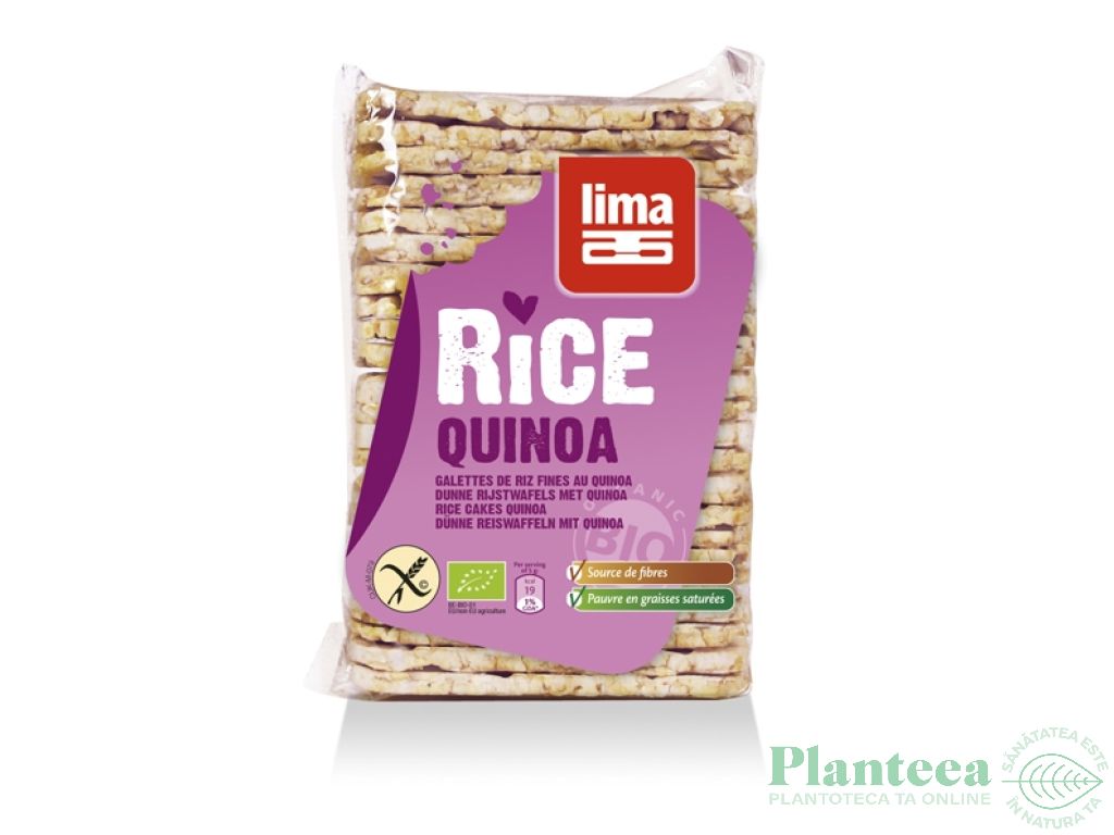 Tartine expandate orez quinoa eco 130g - LIMA