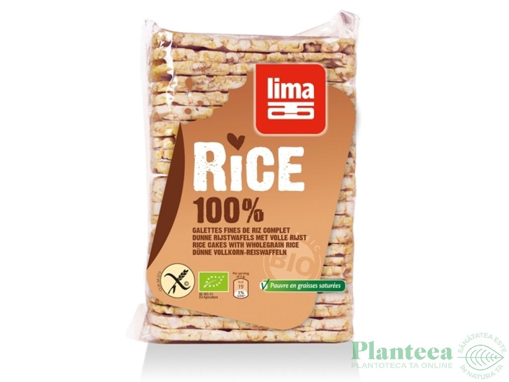 Rondele expandate orez cu sare eco 130g - LIMA